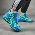 Electric Wave Motion High-Top Basketball Sneakers