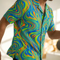 Dynamic Voltage Motion Hawaiian Camp Shirt