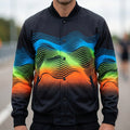Energy Motion Wave Varsity Jacket for Active Lifestyle