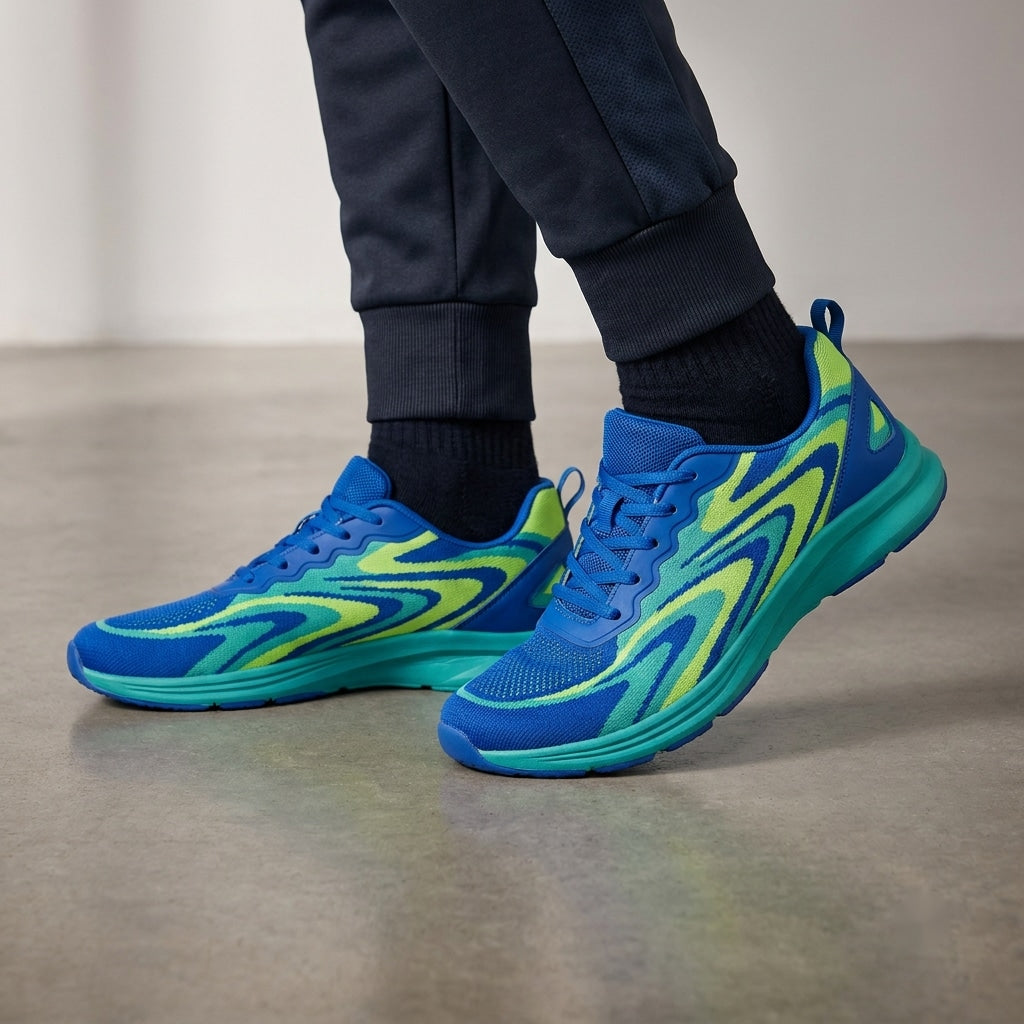Electric Wave Motion Low-Top Casual Sneakers
