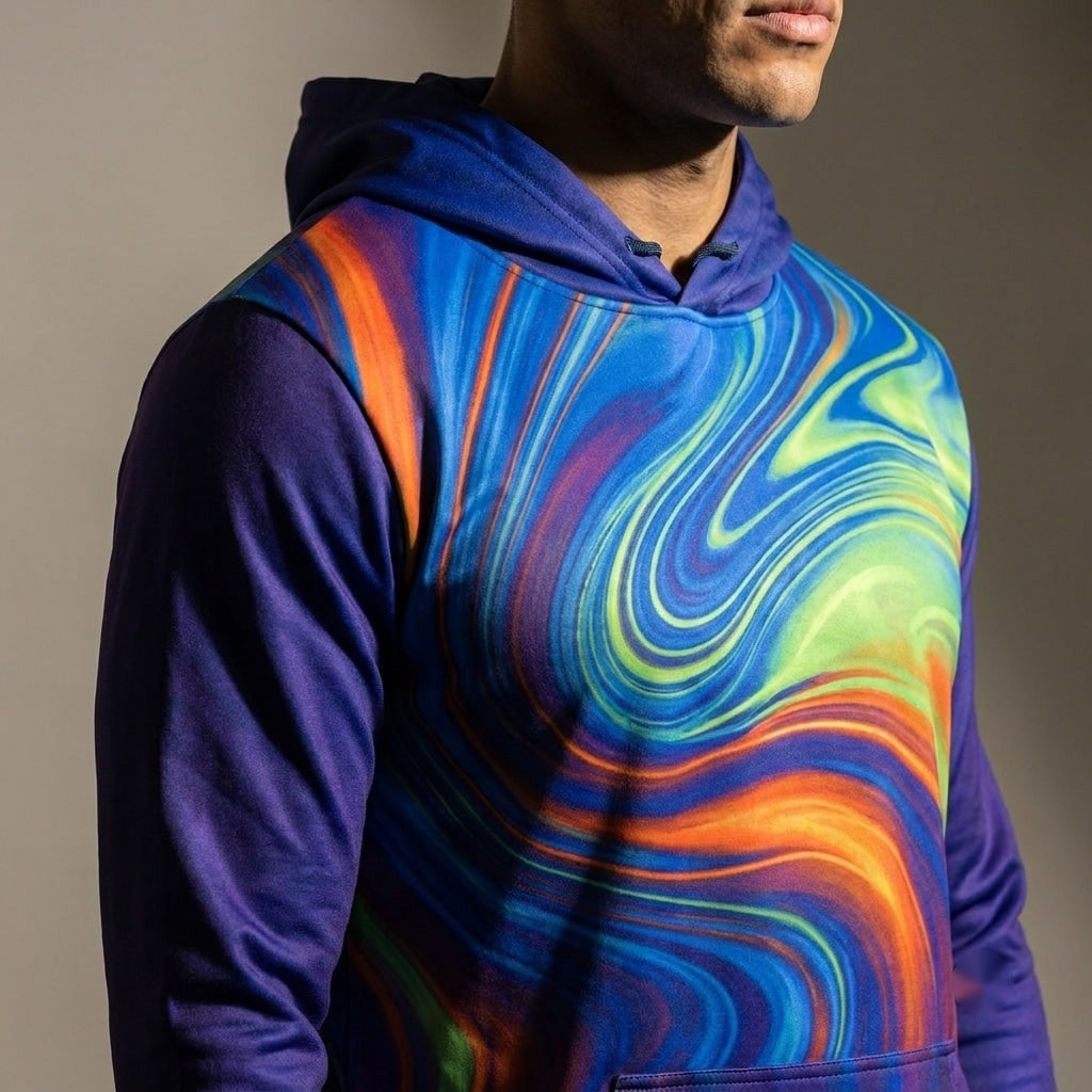 Energy Motion Pulse Abstract Hoodie
