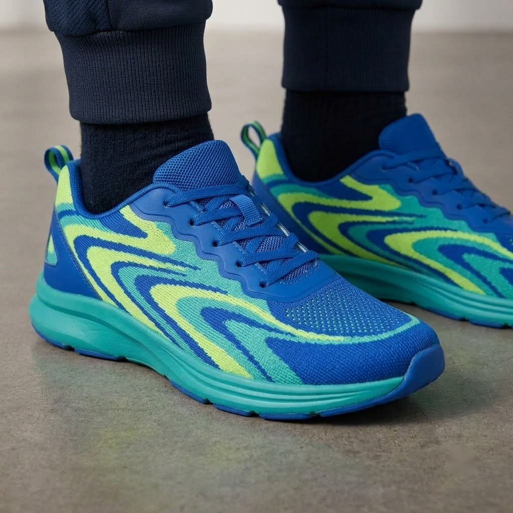 Electric Wave Motion Low-Top Casual Sneakers
