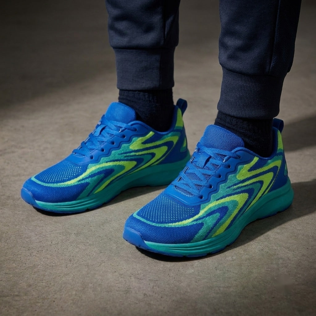 Electric Wave Motion Low-Top Casual Sneakers