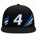 Custom Embroidered Cap Number 4 Flat Bill Snapback - Urban Streetwear Hat