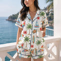 Nautical Beach Vacation Loungewear | Sea Turtle Hawaiian PJ Set Gift