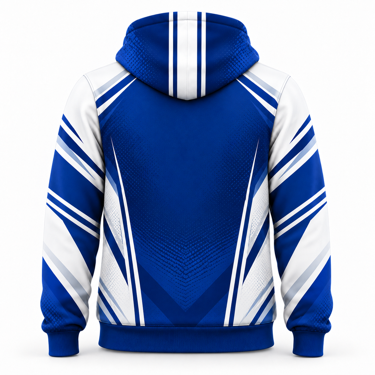 Performance Athletic Hoodie - Royal Blue & White Sublimated Pullover