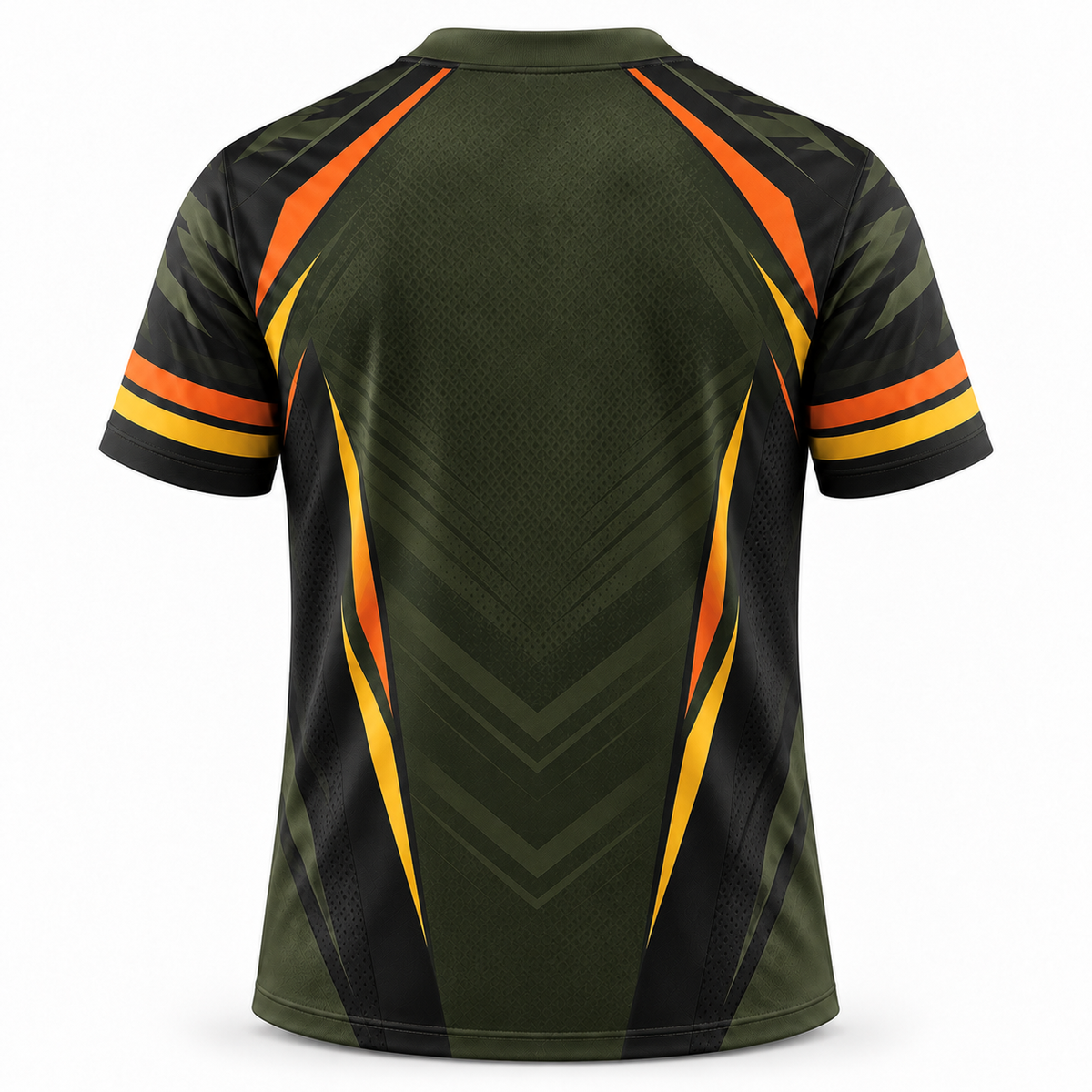 Dynamic Geometric Athletic Jersey | V-Neck Sport Shirt
