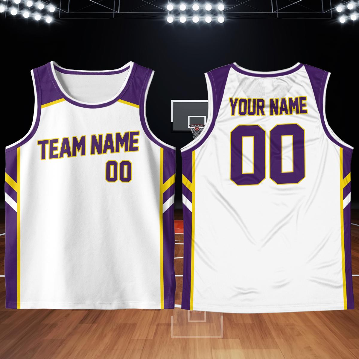 Custom Basketball Jersey | Personalized Team Name & Player Number Jersey
