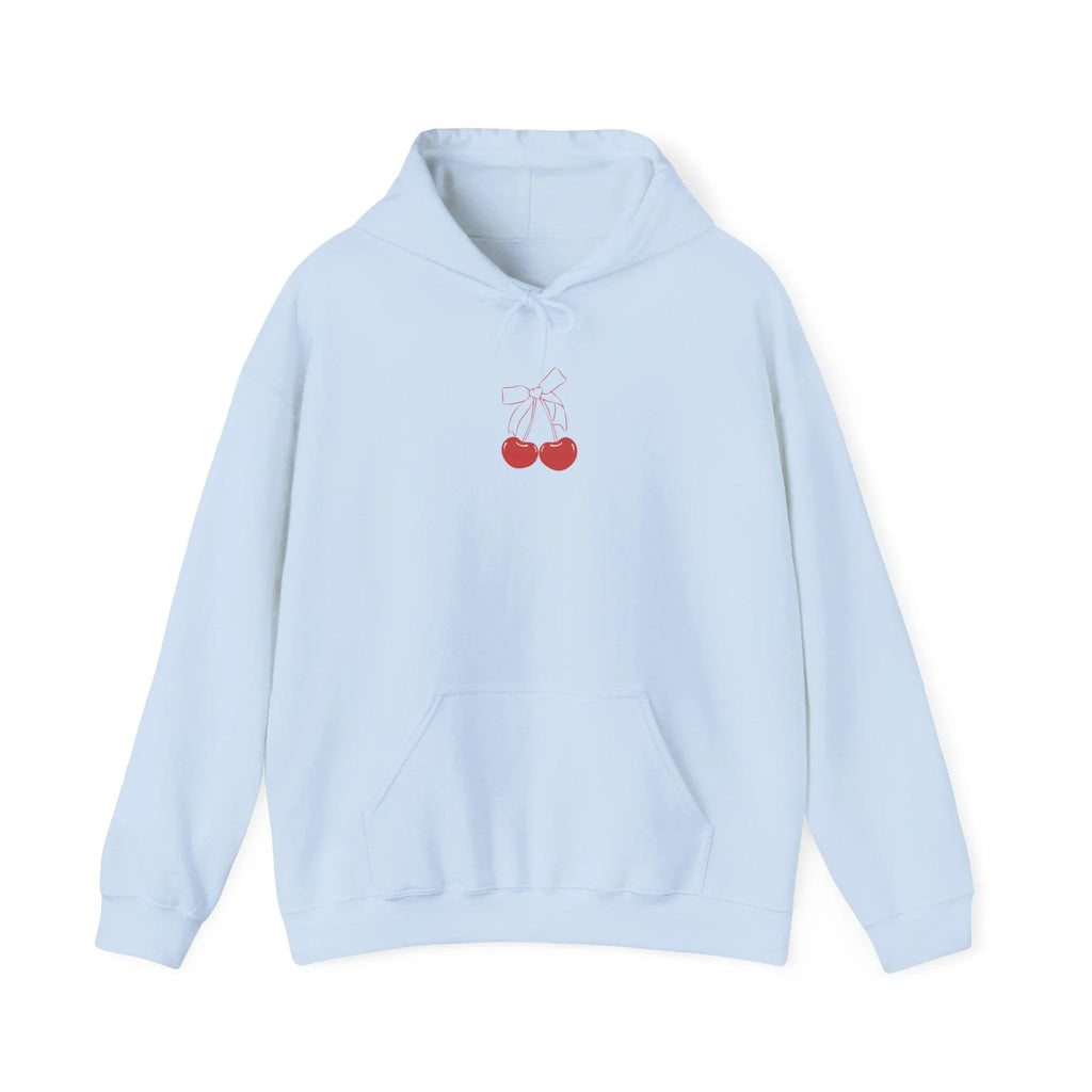 Coquette Cherry Bow Hoodie | Girly Cherry Hoodies | Soft Girl Aesthetic