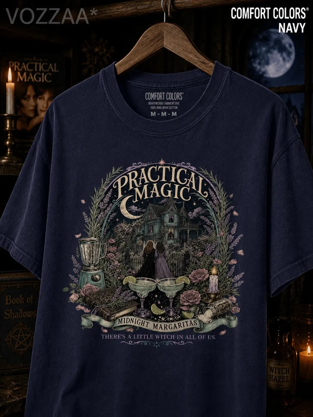 Practical Magic Shirt: Midnight Margaritas Witchy Halloween Tee