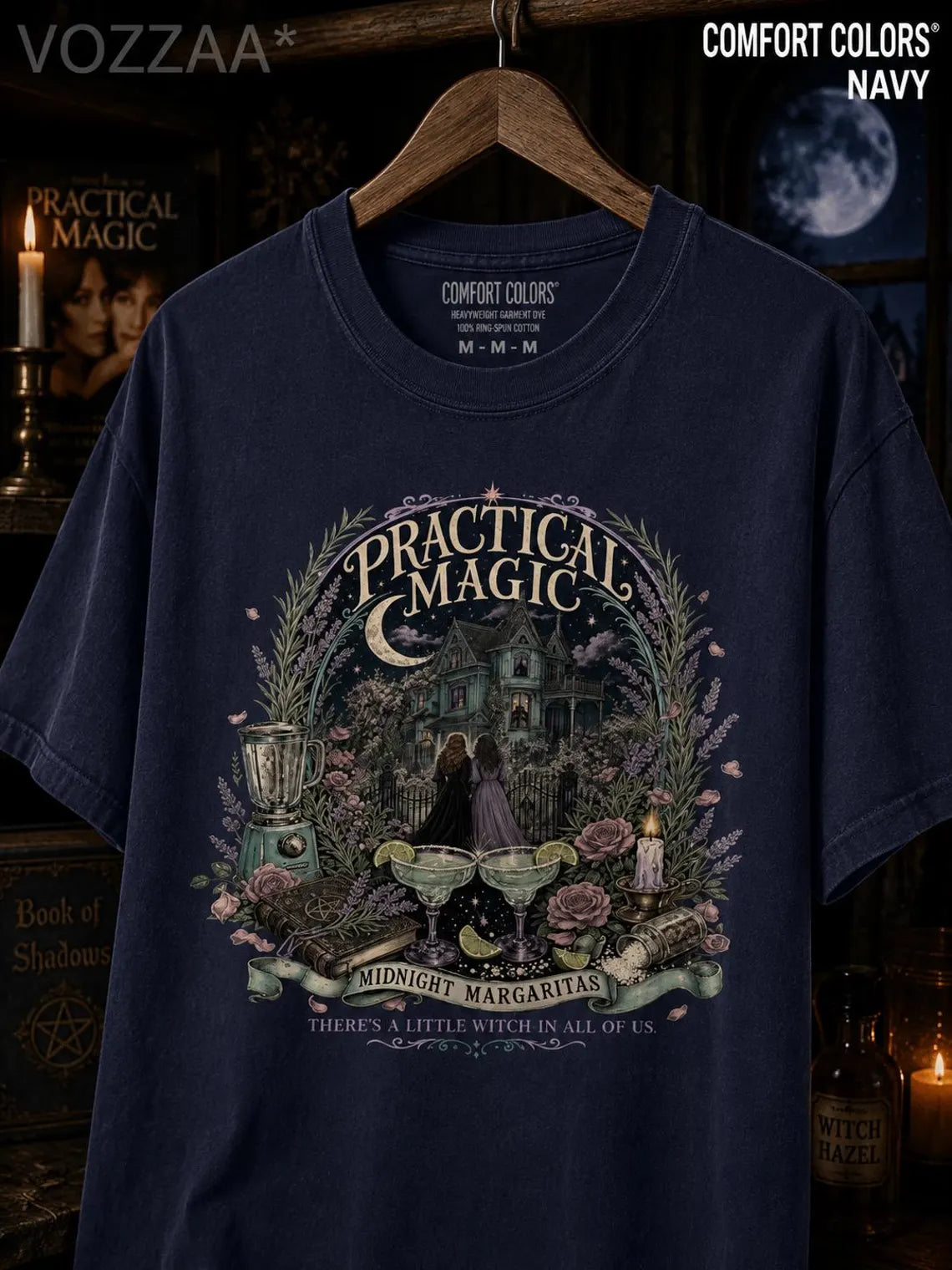 Practical Magic Shirt: Midnight Margaritas Witchy Halloween Tee