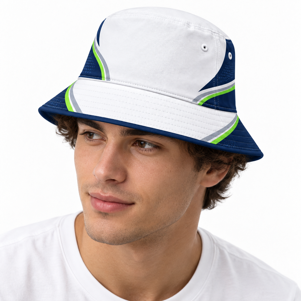 Dynamic Print Bucket Hat - Breathable Outdoor Sun Protection Cap