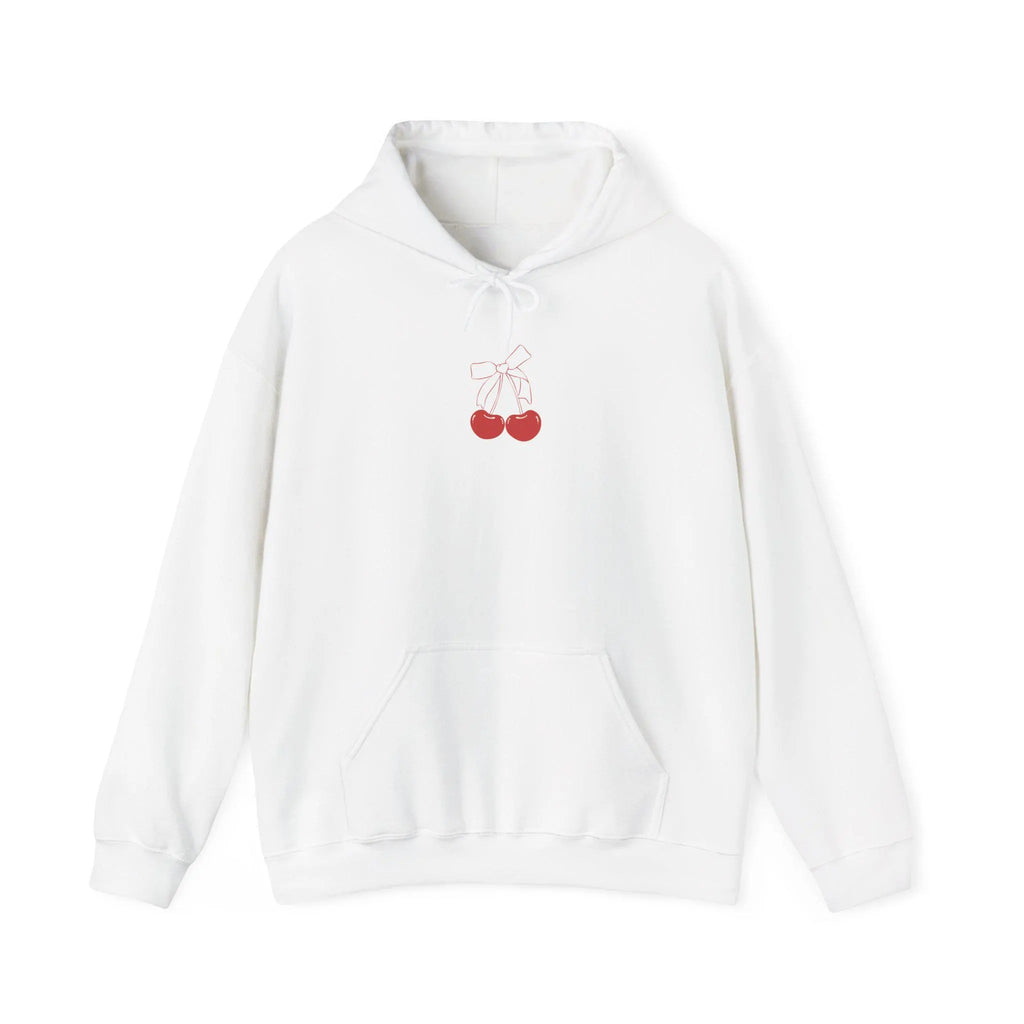 Coquette Cherry Bow Hoodie | Girly Cherry Hoodies | Soft Girl Aesthetic